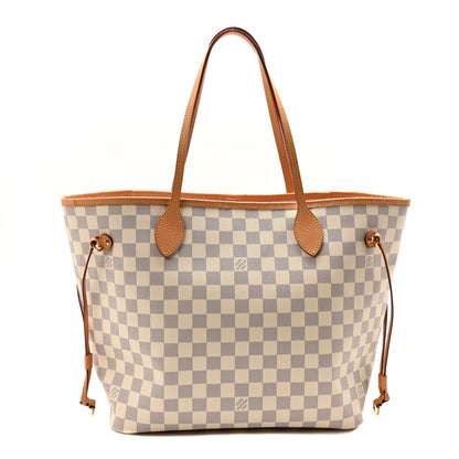 Louis Vuitton Damier Azur Neo Neverfull MM Rose Ballerine 1 of 9