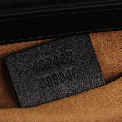 Gucci GG Supreme Monogram Calfskin Small Padlock Shoulder Bag Beige Black Cuir 7 of 7