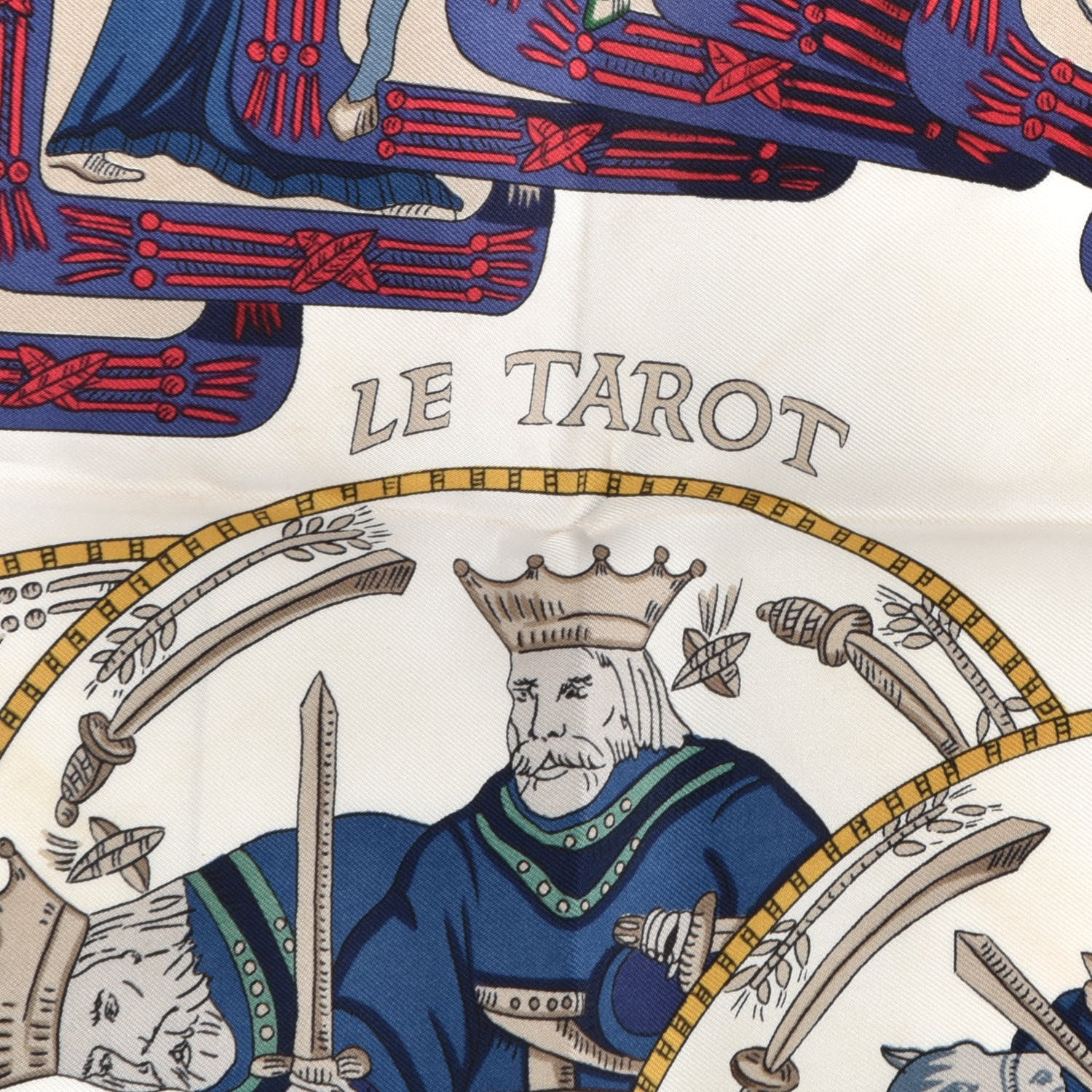 Hermes Silk Le Tarot Scarf 90 4 of 4