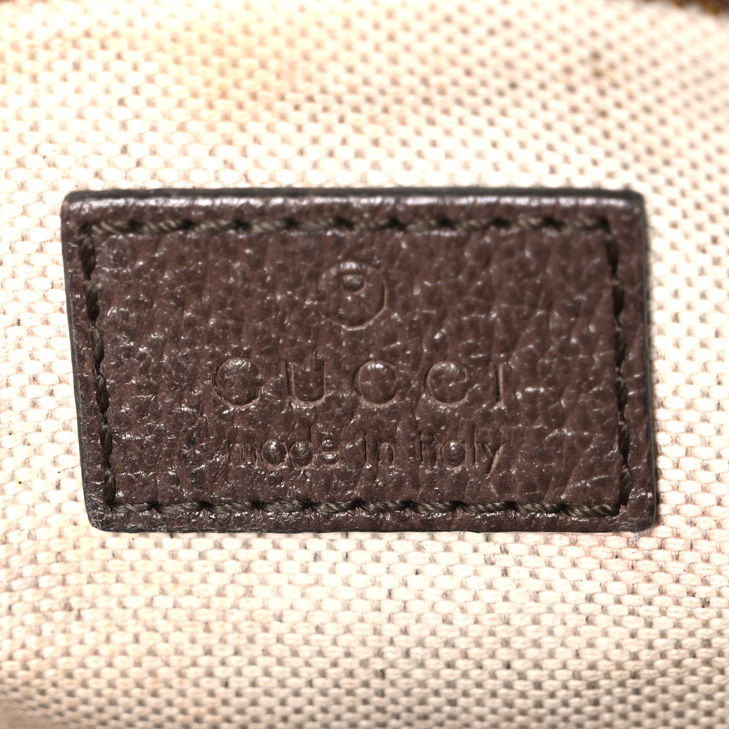 Monogram Jumbo GG Textured Dollar Calfskin Web Mini Crossbody Bag Camel Ebony New Acero