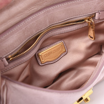 Miu Miu Vitello Lux Matelasse Crossbody Flap Mughetto 7 of 9