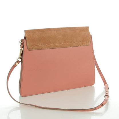 Chloe Suede Medium Faye Shoulder Bag Misty Rose 3 of 8