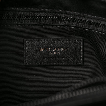 Saint Laurent Calfskin Y Quilted Monogram Medium Loulou Chain Satchel Black 5 of 7