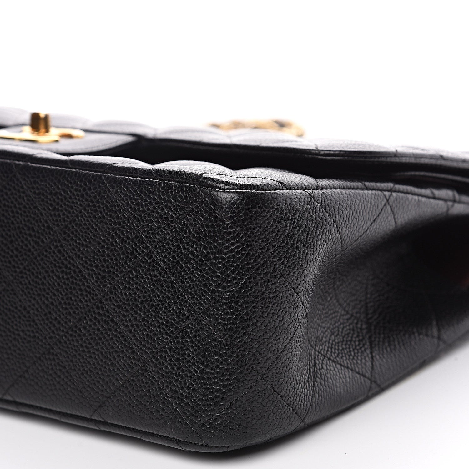 Chanel Caviar Quilted Jumbo Double Flap Black 15 of 16