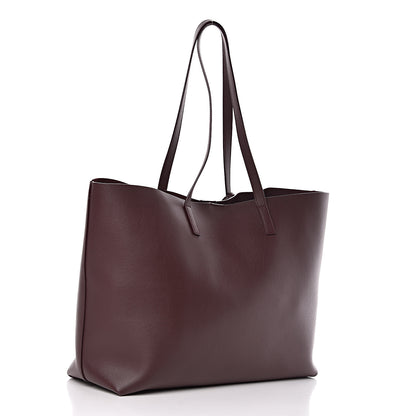 Saint Laurent Calfskin Large Shopping Tote Bordeaux 4 of 11