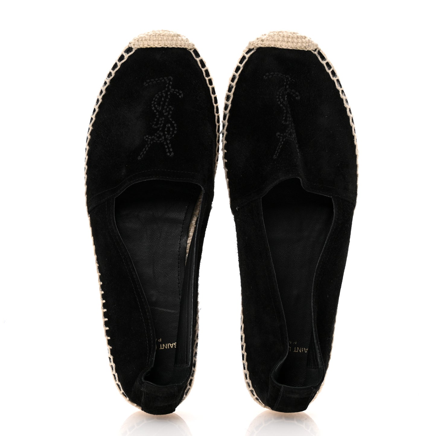 Suede Monogram Espadrilles 36.5 Black