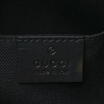 Gucci GG Supreme Monogram Web Small Flat Messenger Bag Black Grey 6 of 12