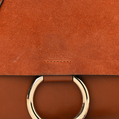 Chloe Suede Calfskin Small Faye Shoulder Bag Tobacco 8 of 13