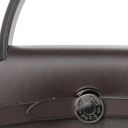 Hermes Toile H Berline Vache Hunter Herbag Zip PM 31 Black Ebene 10 of 11