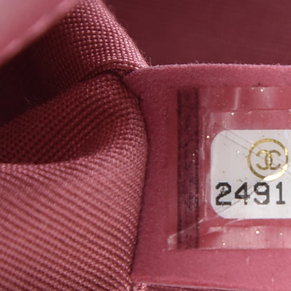 Chanel Calfskin Chevron Quilted Mini Statement Flap Pink 9 of 10