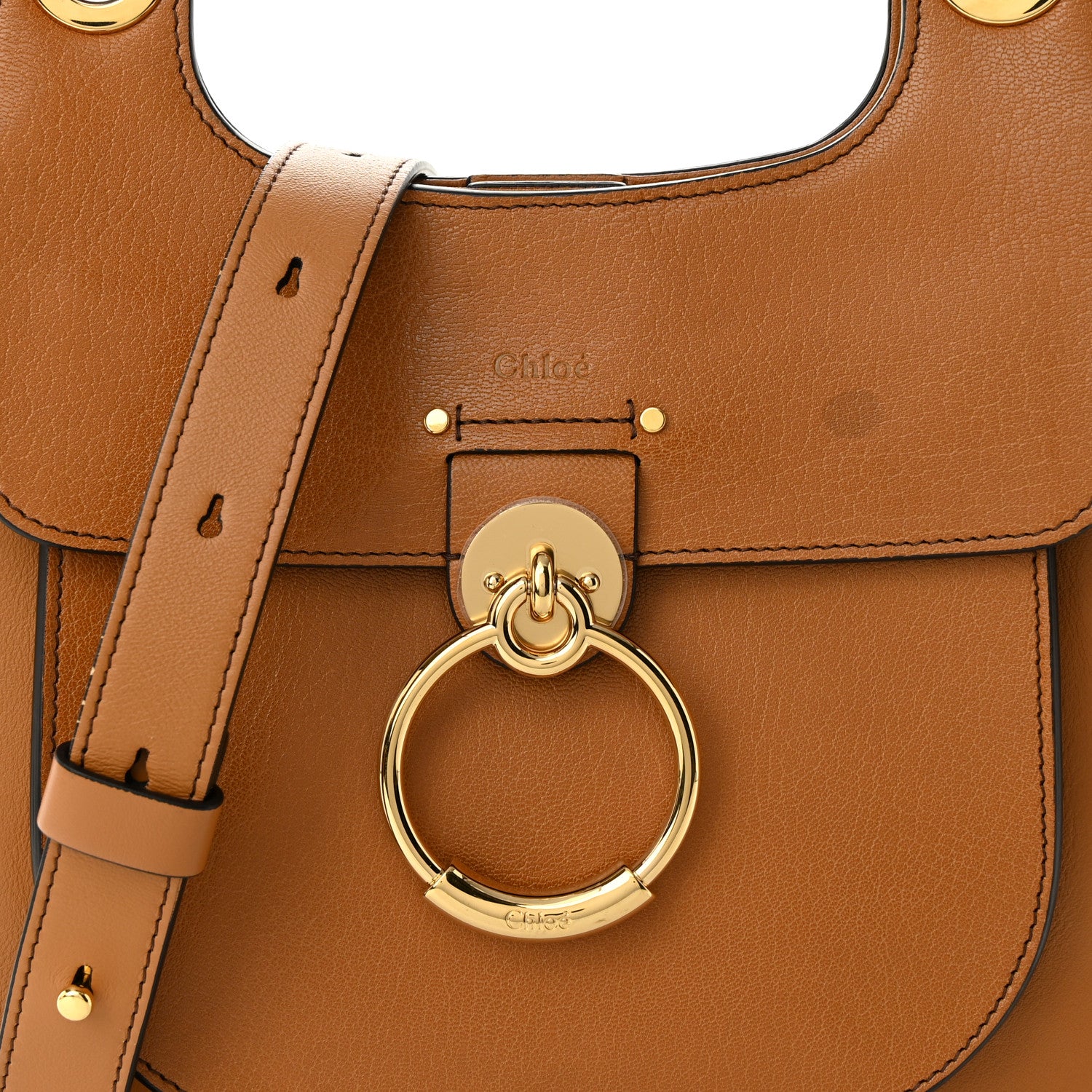 Chloe Calfskin Medium Tess Hobo Autumnal Brown 7 of 10
