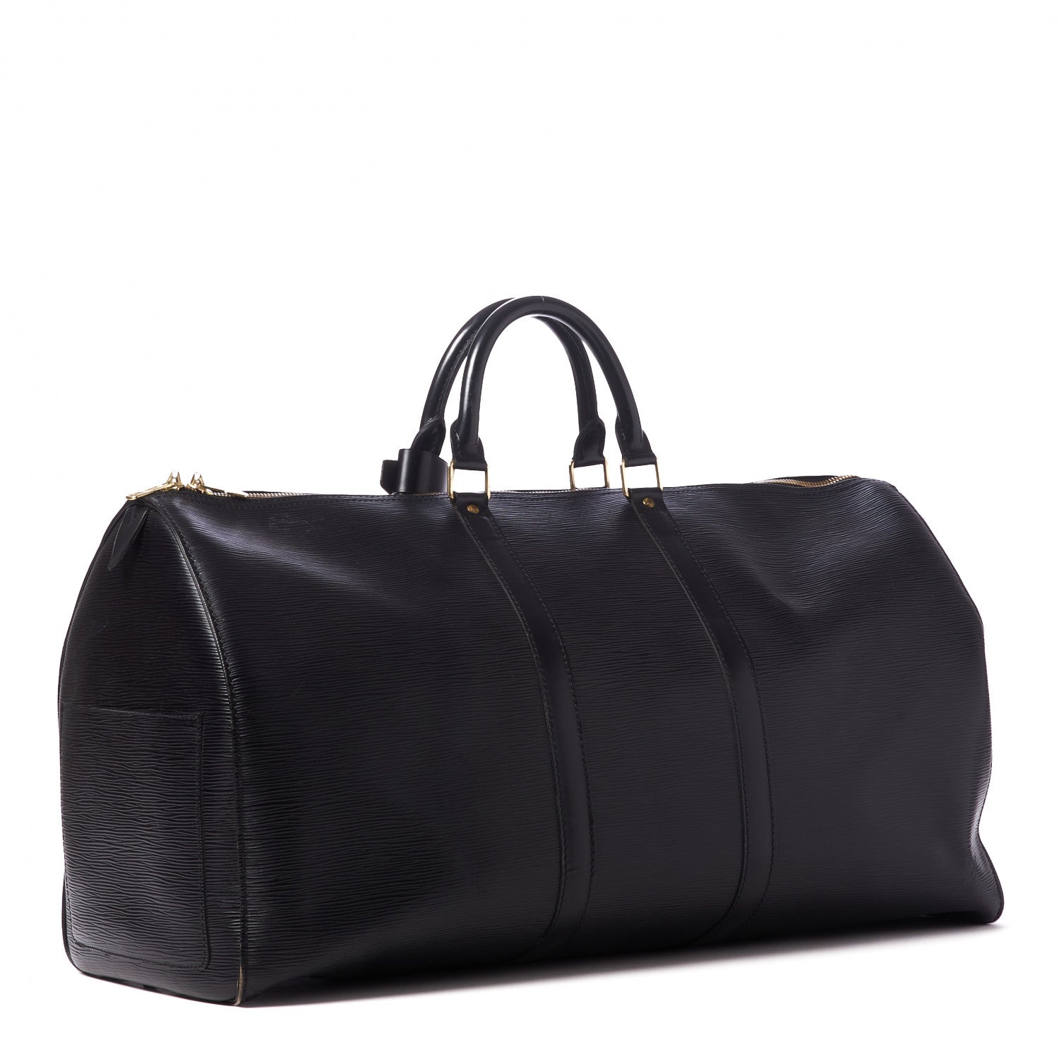 Louis Vuitton Epi Keepall 55 Black 2 of 10