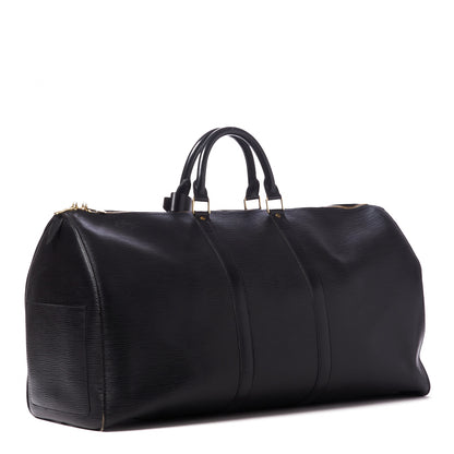 Louis Vuitton Epi Keepall 55 Black 2 of 10