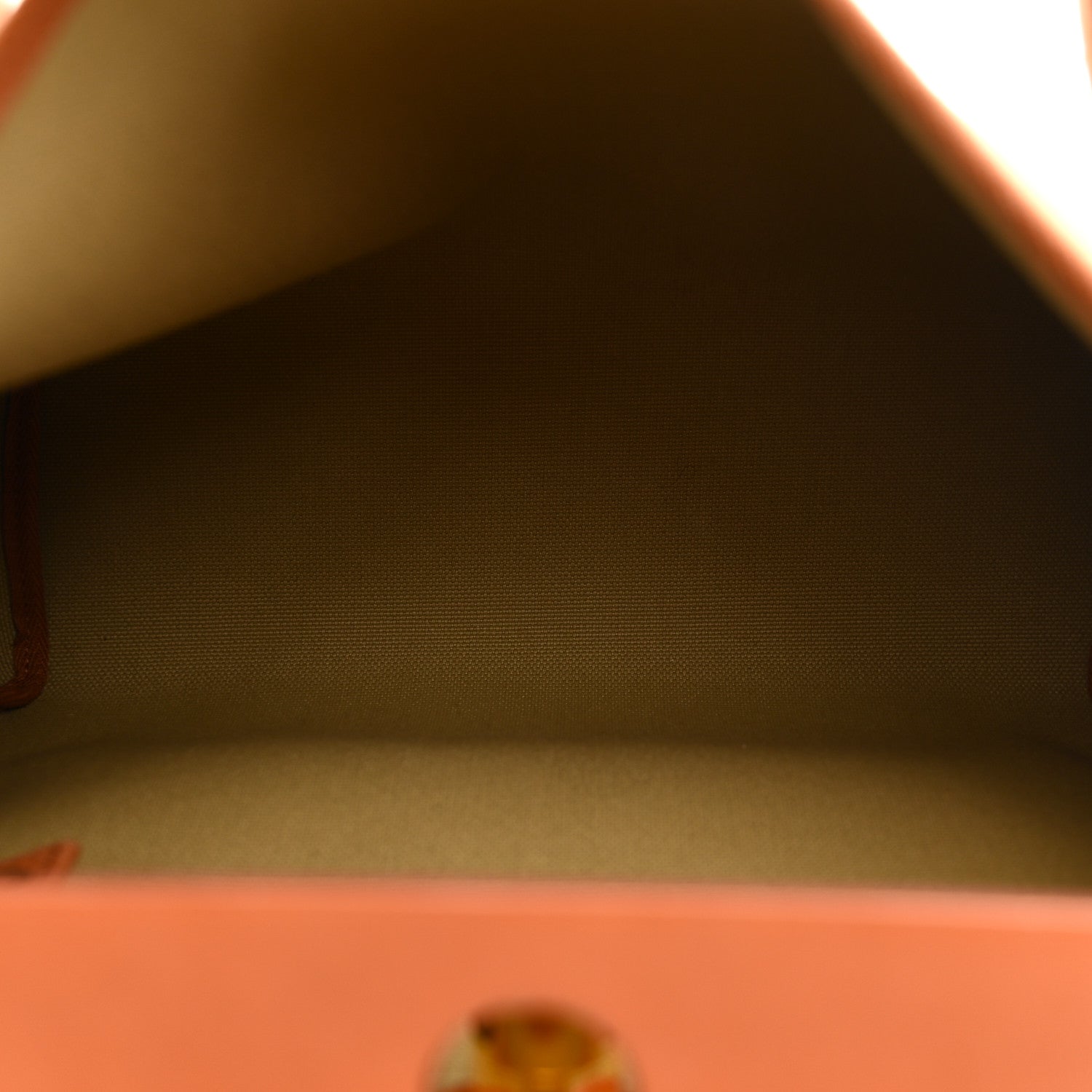 Hermes Military Toile Vache Hunter Herbag Zip Retourne 31 PM Poussiere Fauve 6 of 12