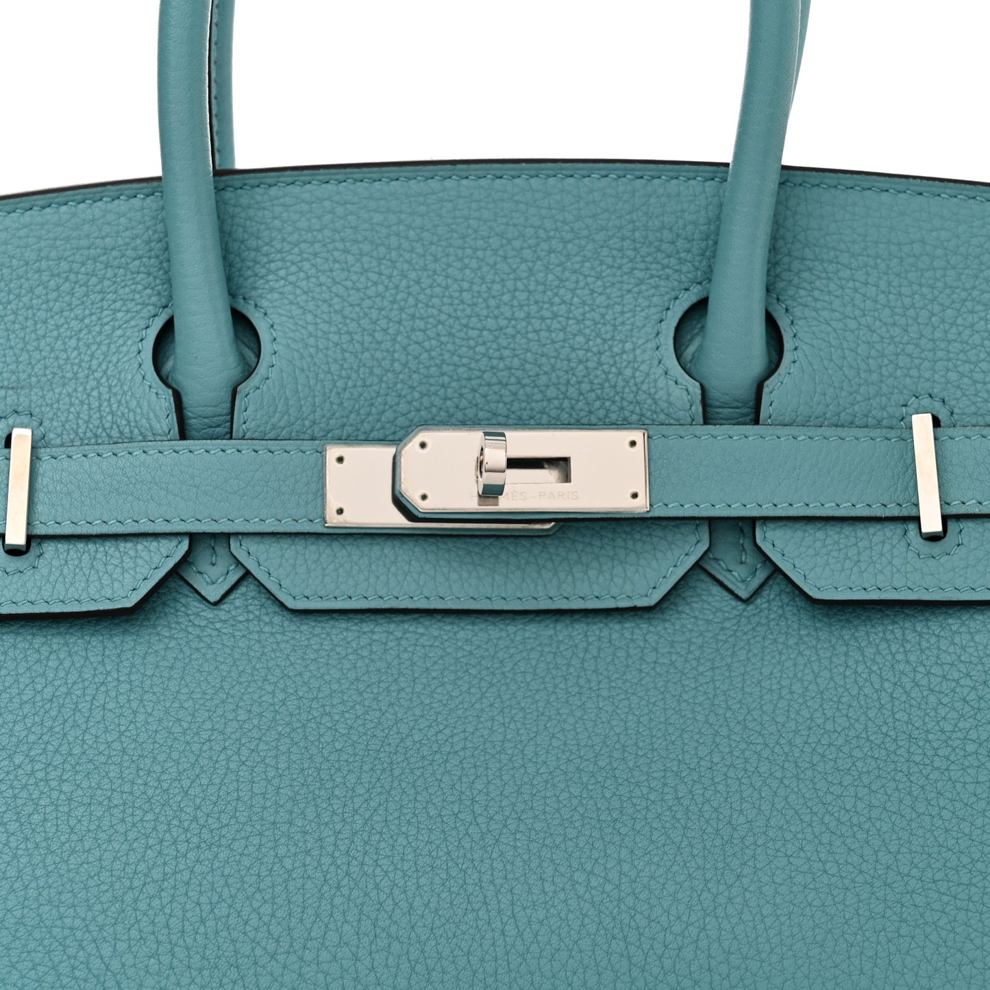 Taurillon Clemence Birkin 30 Bleu Saint Cyr