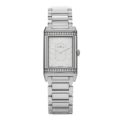 Jaeger-LeCoultre Stainless Steel Diamond 24mm Ultra Thin Reverso Manual Winding Watch Q3208121 1 of 7