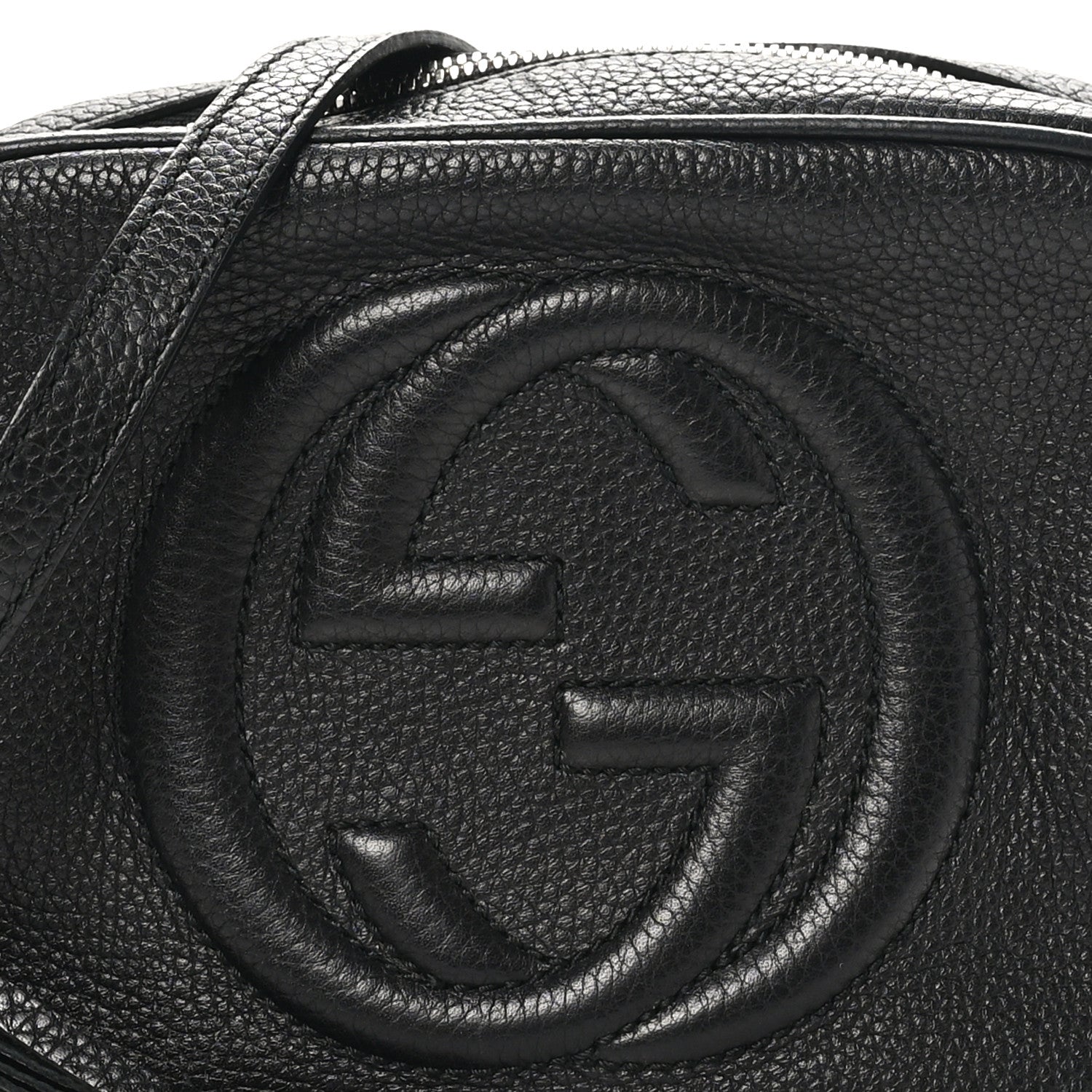 Gucci Pebbled Calfskin Small Soho Disco Bag Black 8 of 10