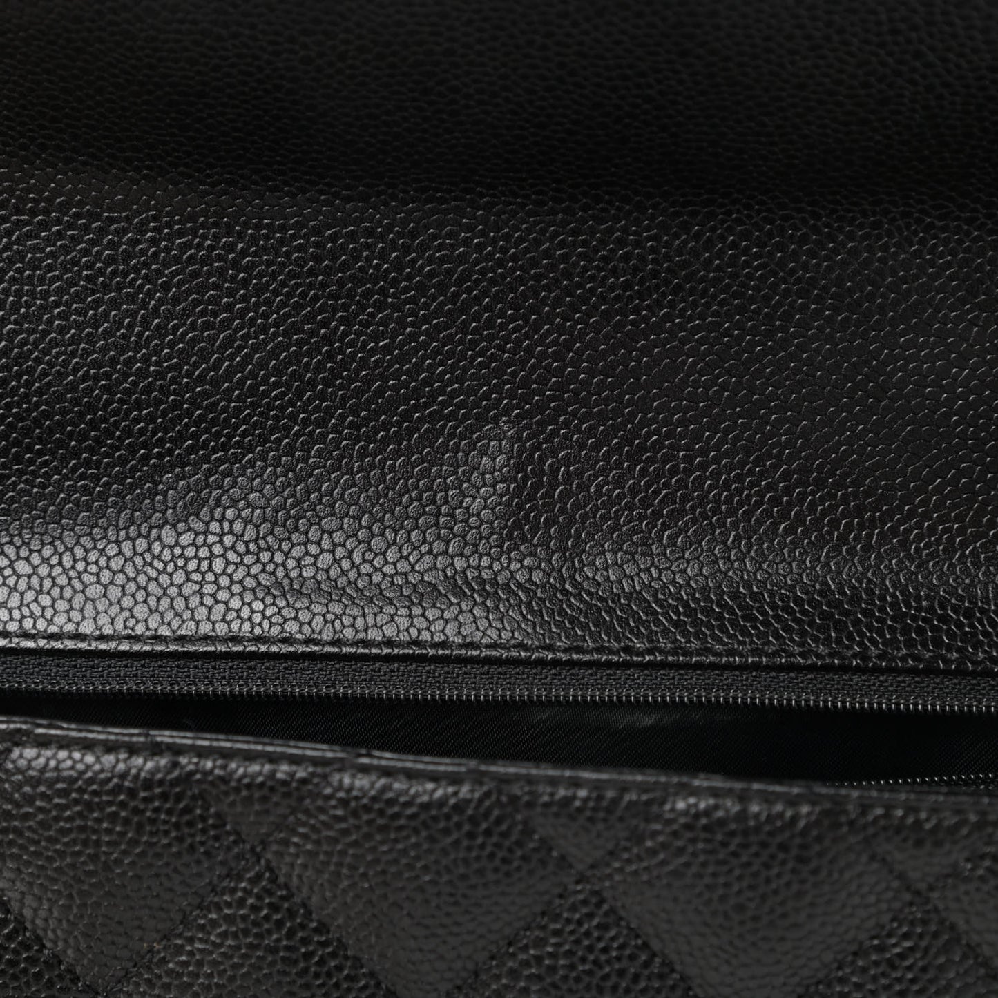 Caviar Quilted Jumbo Kelly Flap Black