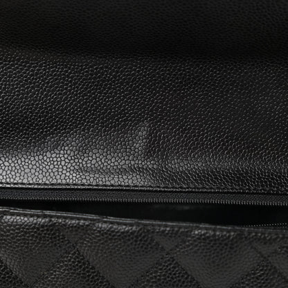 Chanel Caviar Quilted Jumbo Kelly Flap Black 12 of 12