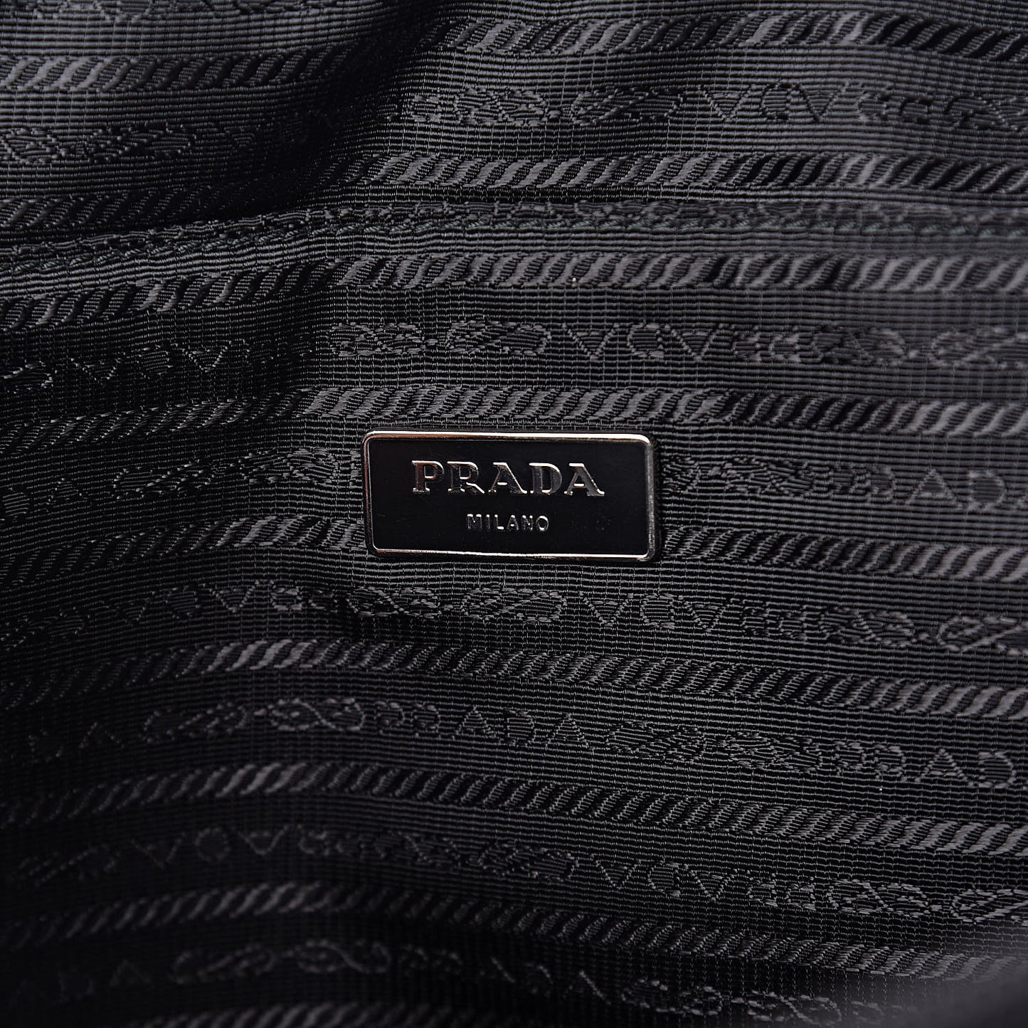 Tessuto Nylon Flat Messenger Bag Black