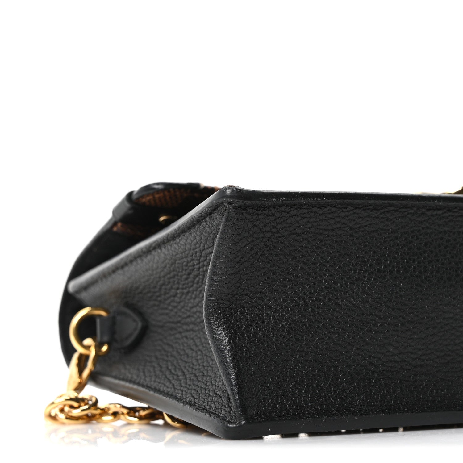 Louis Vuitton Damier Ebene Vavin Chain Wallet Black 15 of 17