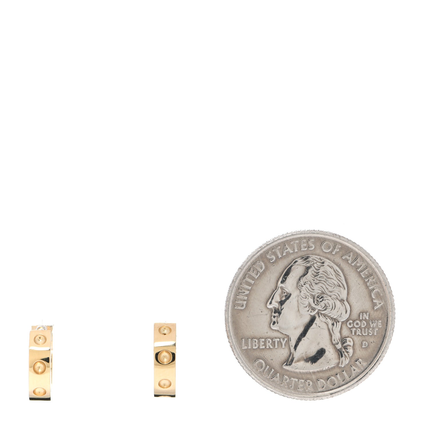 Roberto Coin 18K Yellow Gold Pois Moi Symphony Huggie Hoop Earrings 2 of 6