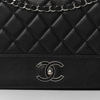 Chanel Sheepskin Quilted Vintage Mademoiselle Flap Black 7 of 12