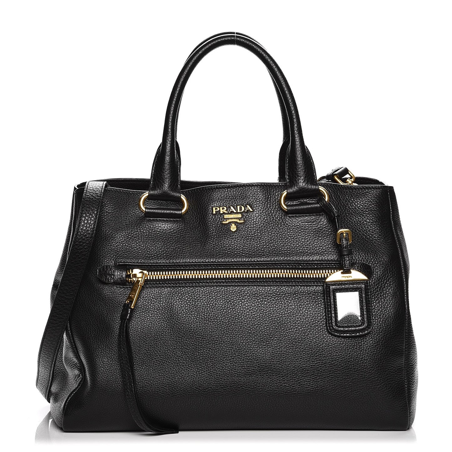 Vitello Daino Tote Nero Black