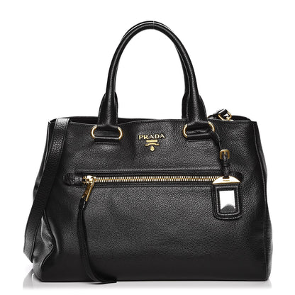 Prada Vitello Daino Tote Nero Black 1 of 9