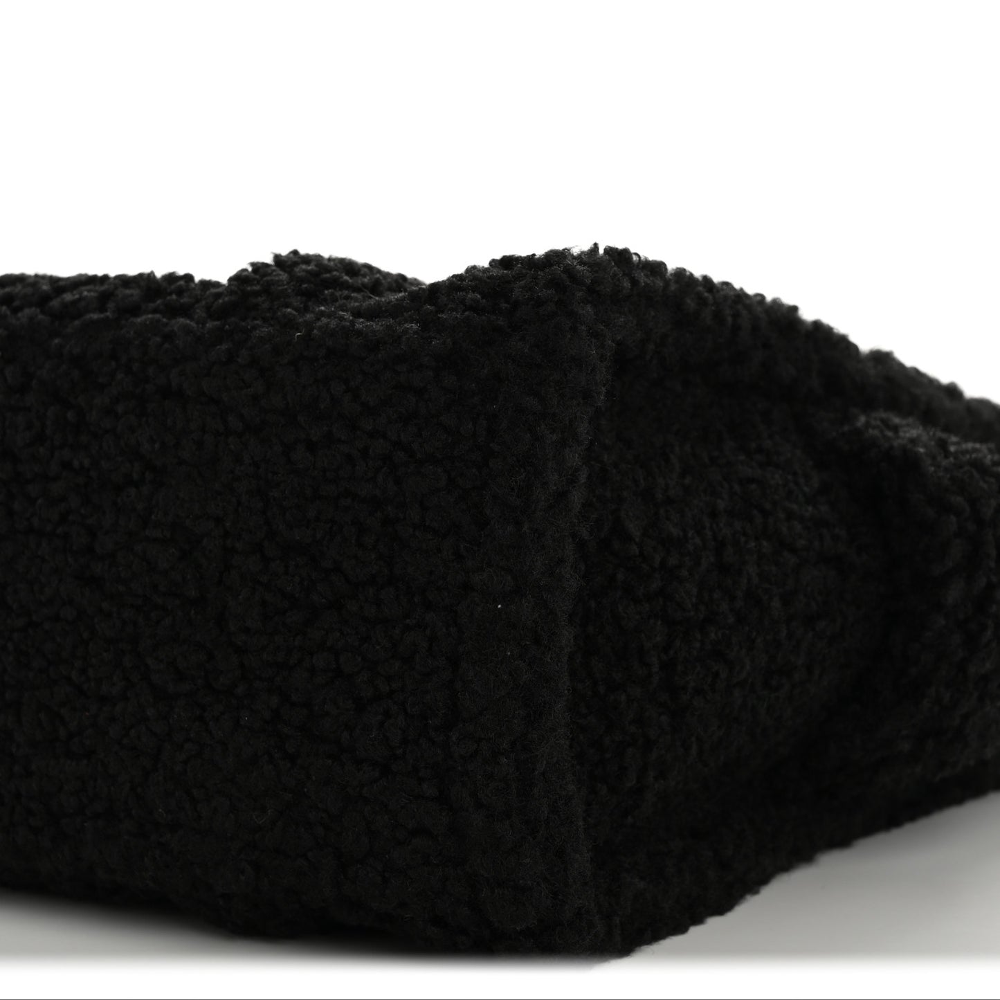 Polyester Cotton Medium The Teddy Traveler Tote Bag Black