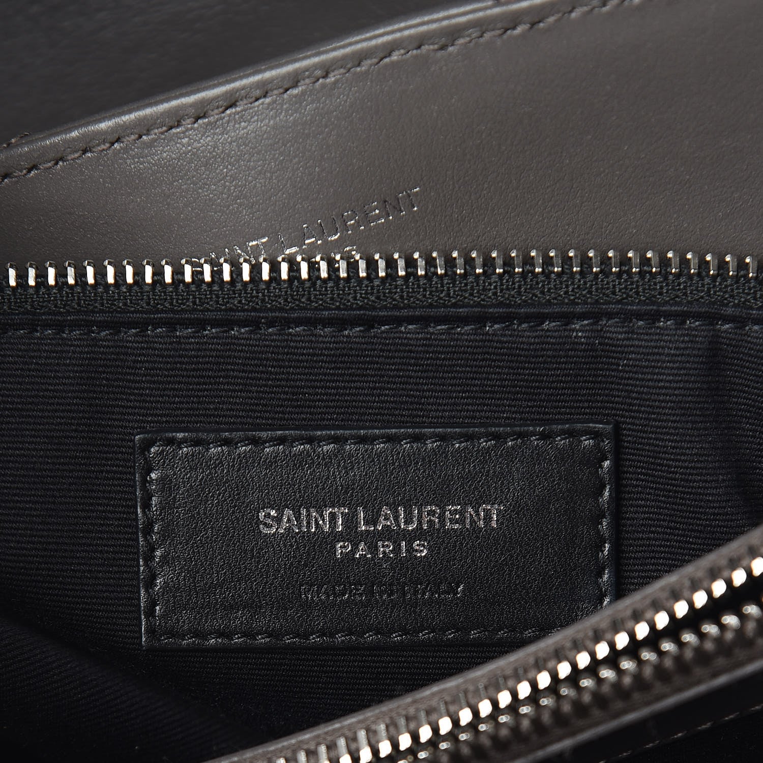 Saint Laurent Calfskin Y Quilted Monogram Medium Loulou Chain Satchel Earth 7 of 14