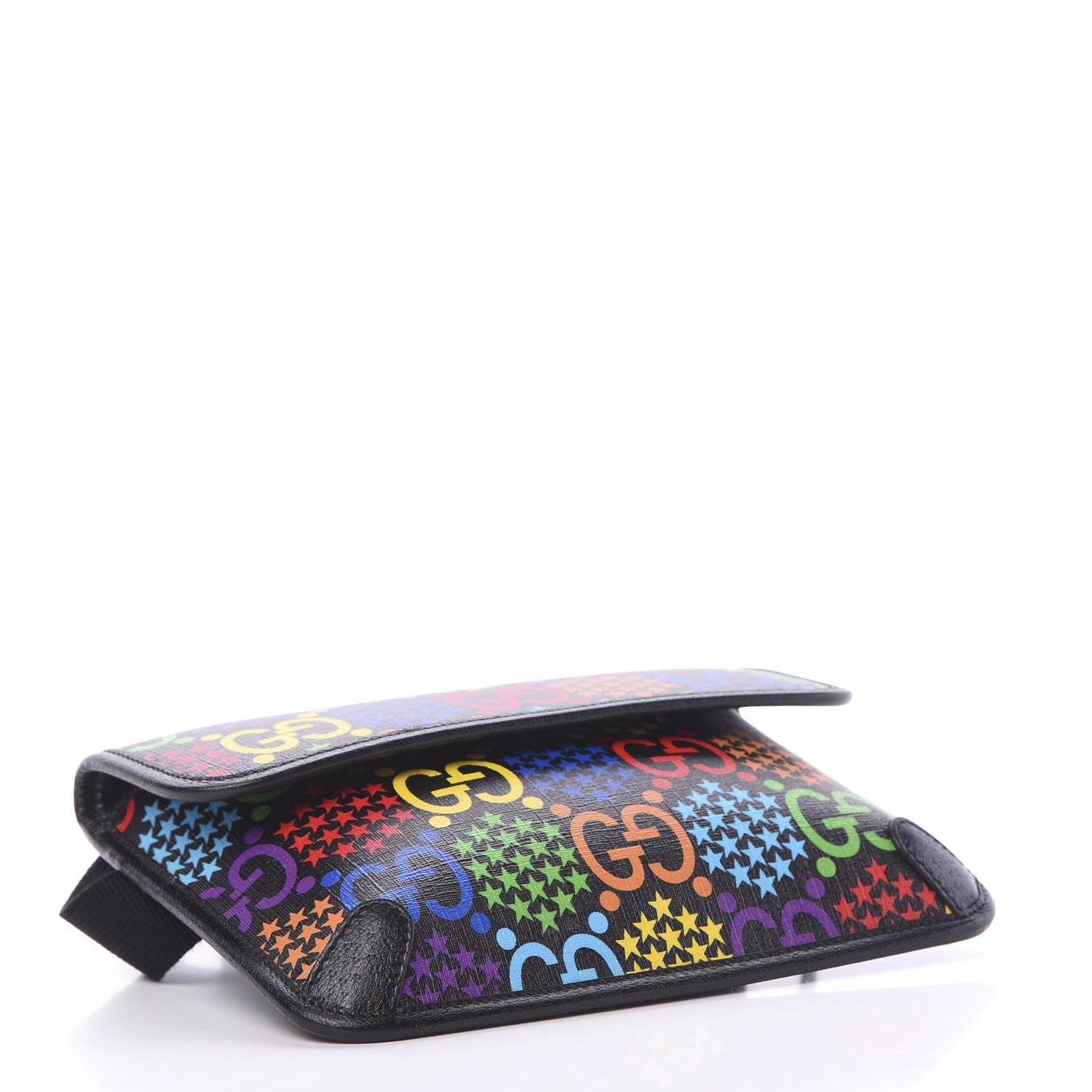 Gucci GG Supreme Monogram Psychedelic Slim Belt Bag Black 3 of 9