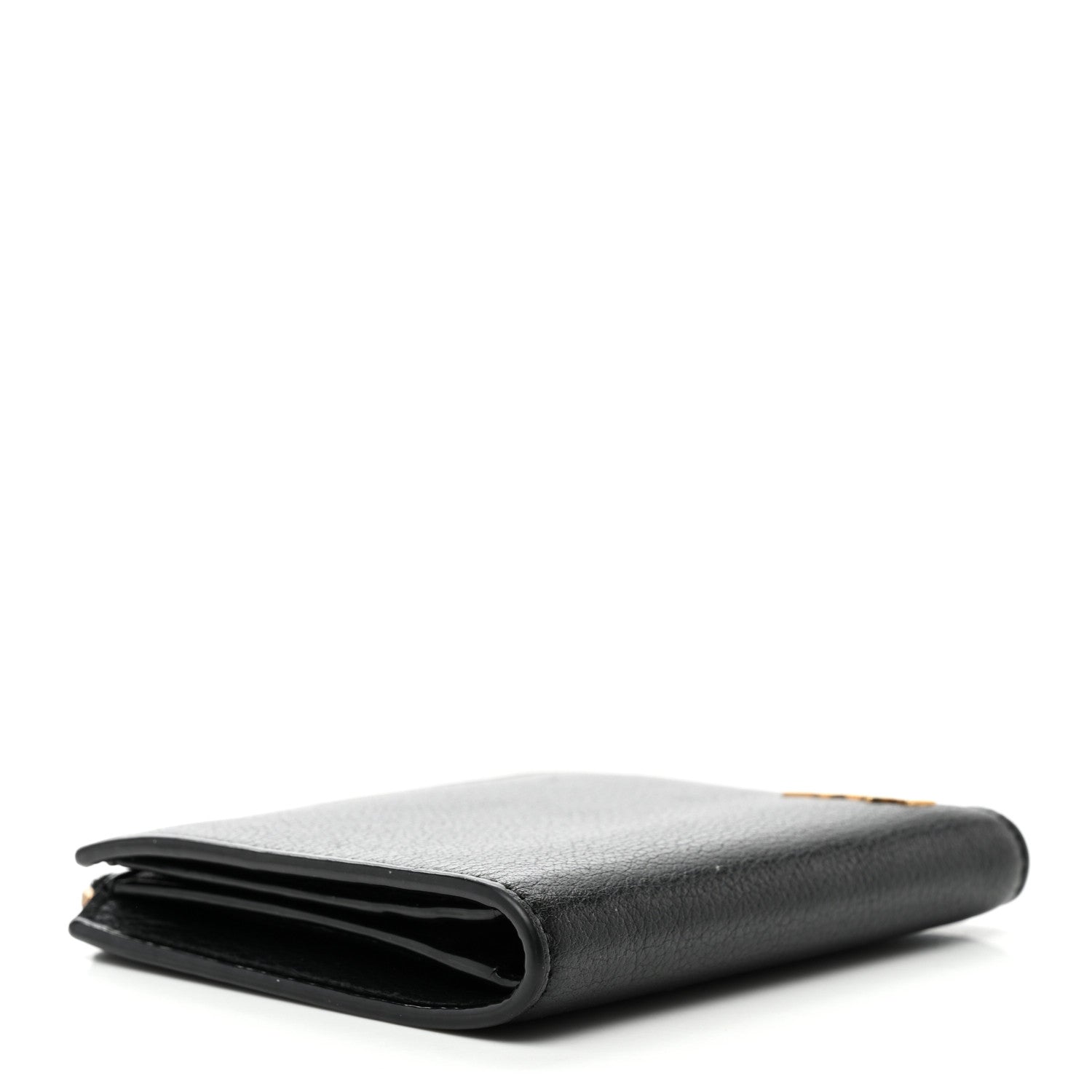 Saint Laurent Calfskin Compact Zip Wallet Black 4 of 7