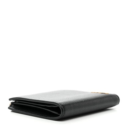 Saint Laurent Calfskin Compact Zip Wallet Black 4 of 7