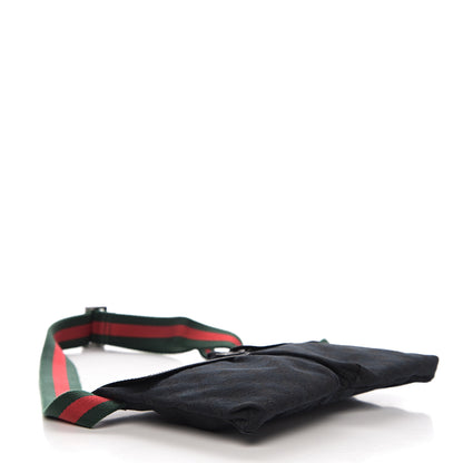 Gucci GG Monogram Web Double Pocket Belt Bag Black 3 of 9