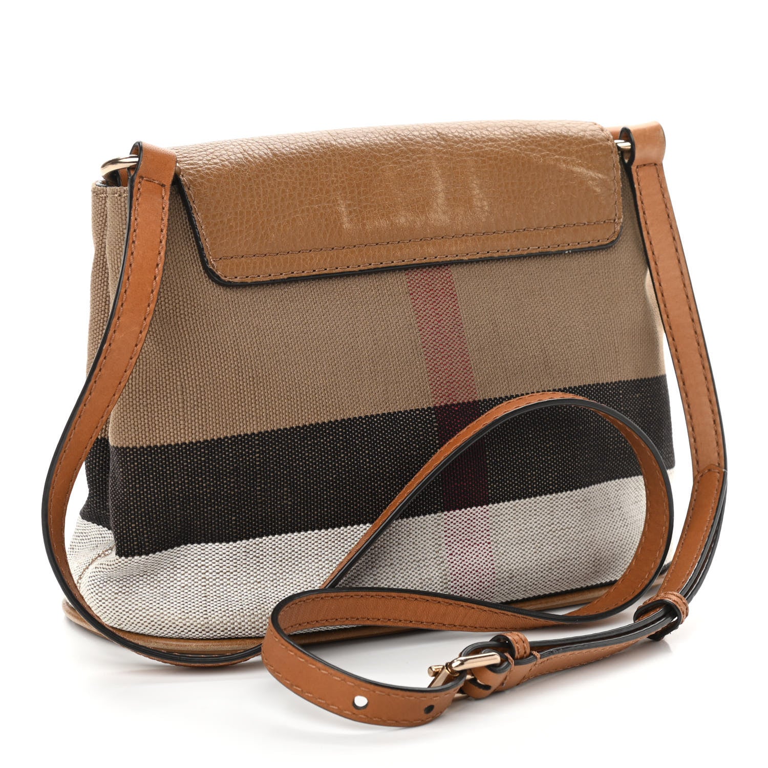 Burberry Canvas Mega Check Crossbody Brown 3 of 11