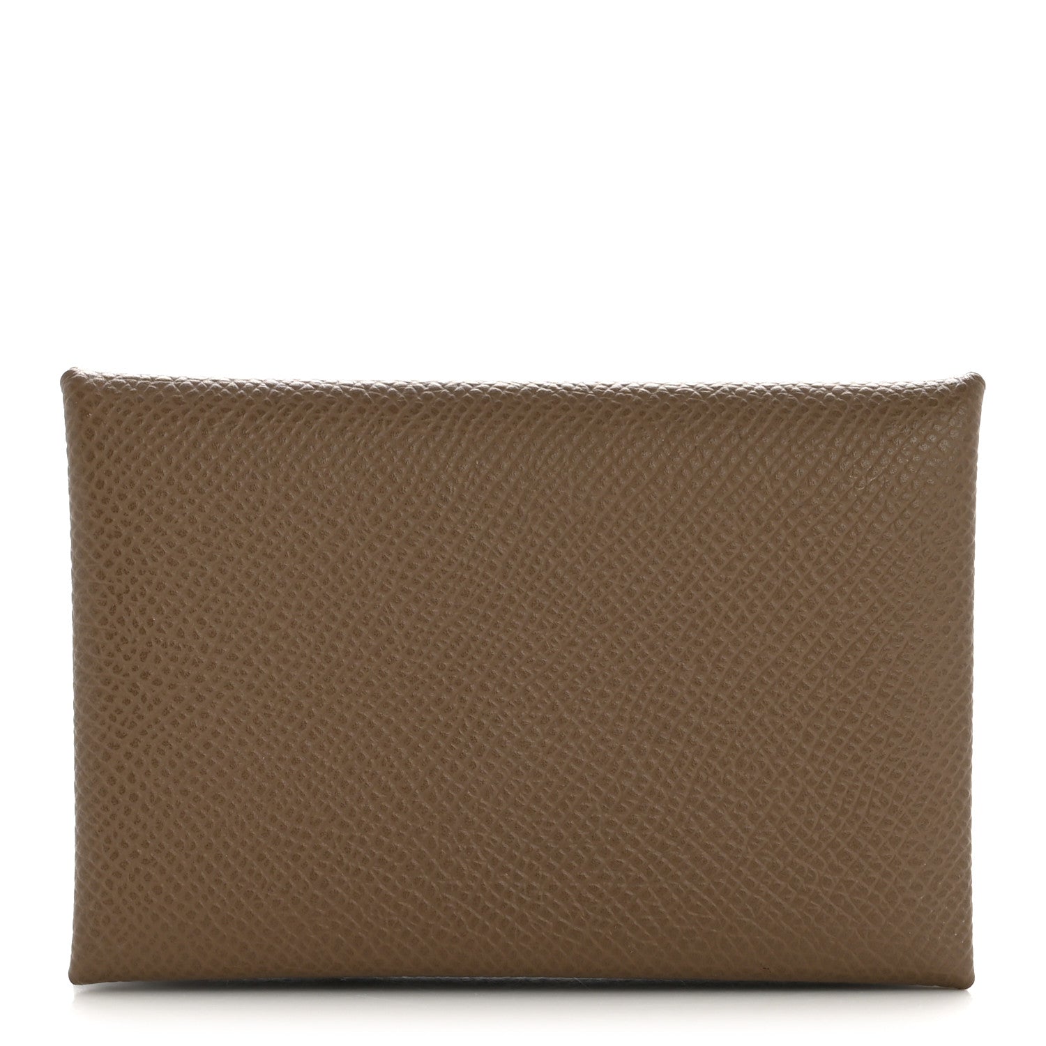 Hermes Epsom Calvi Card Case Etoupe 1 of 8