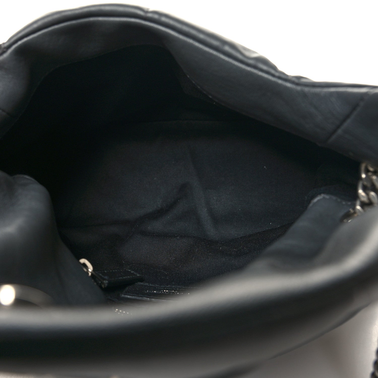 Saint Laurent Lambskin Quilted Small Loulou Puffer Monogram Chain Satchel Concrete 5 of 10