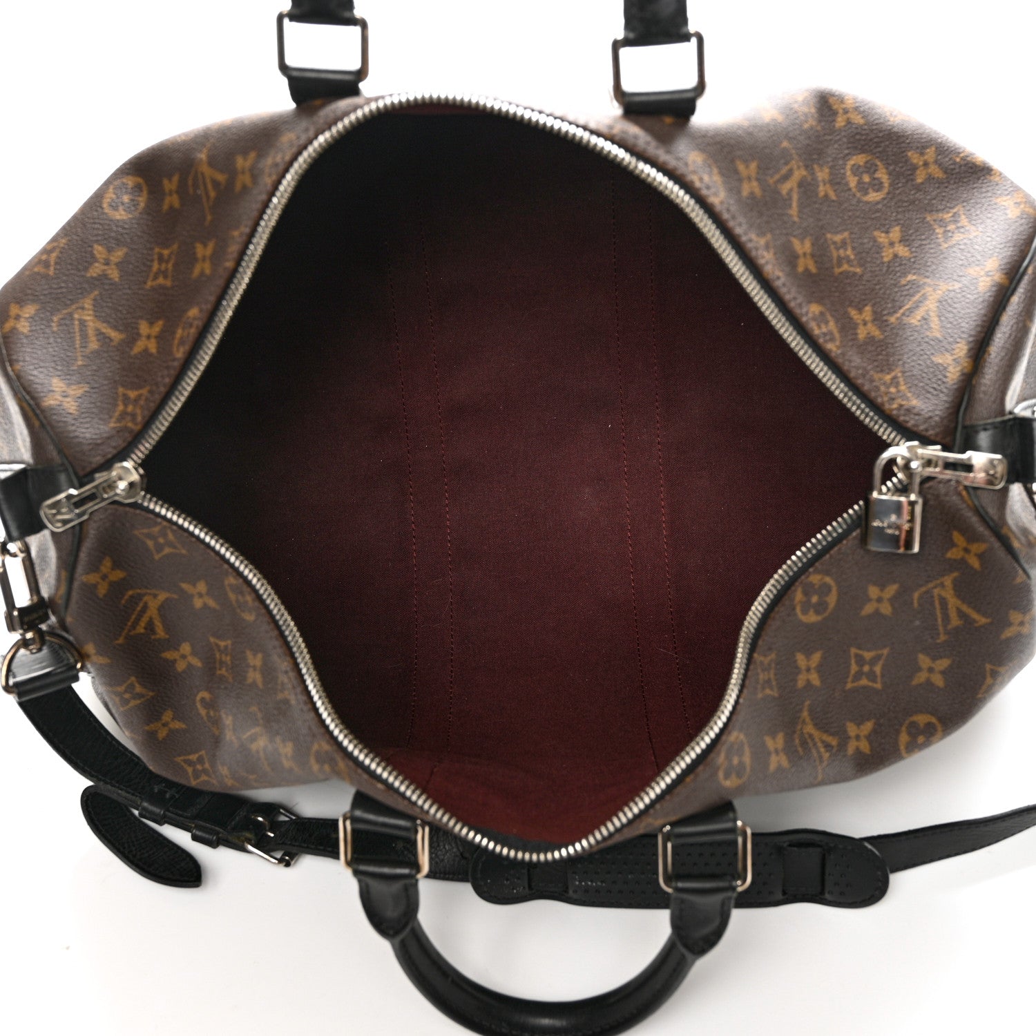 Louis Vuitton Monogram Macassar Keepall Bandouliere 45 5 of 14