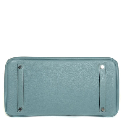 Hermes Taurillon Clemence Birkin 35 Ciel 6 of 20
