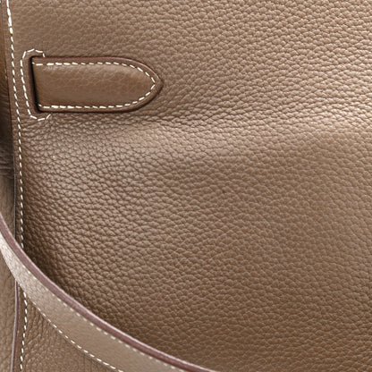 Hermes Taurillon Clemence Jypsiere 34 Etoupe 12 of 13