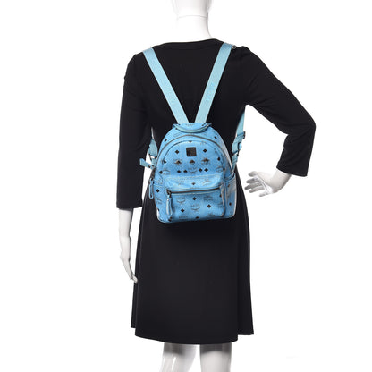MCM Visetos Mini Stark Backpack Blue 2 of 21
