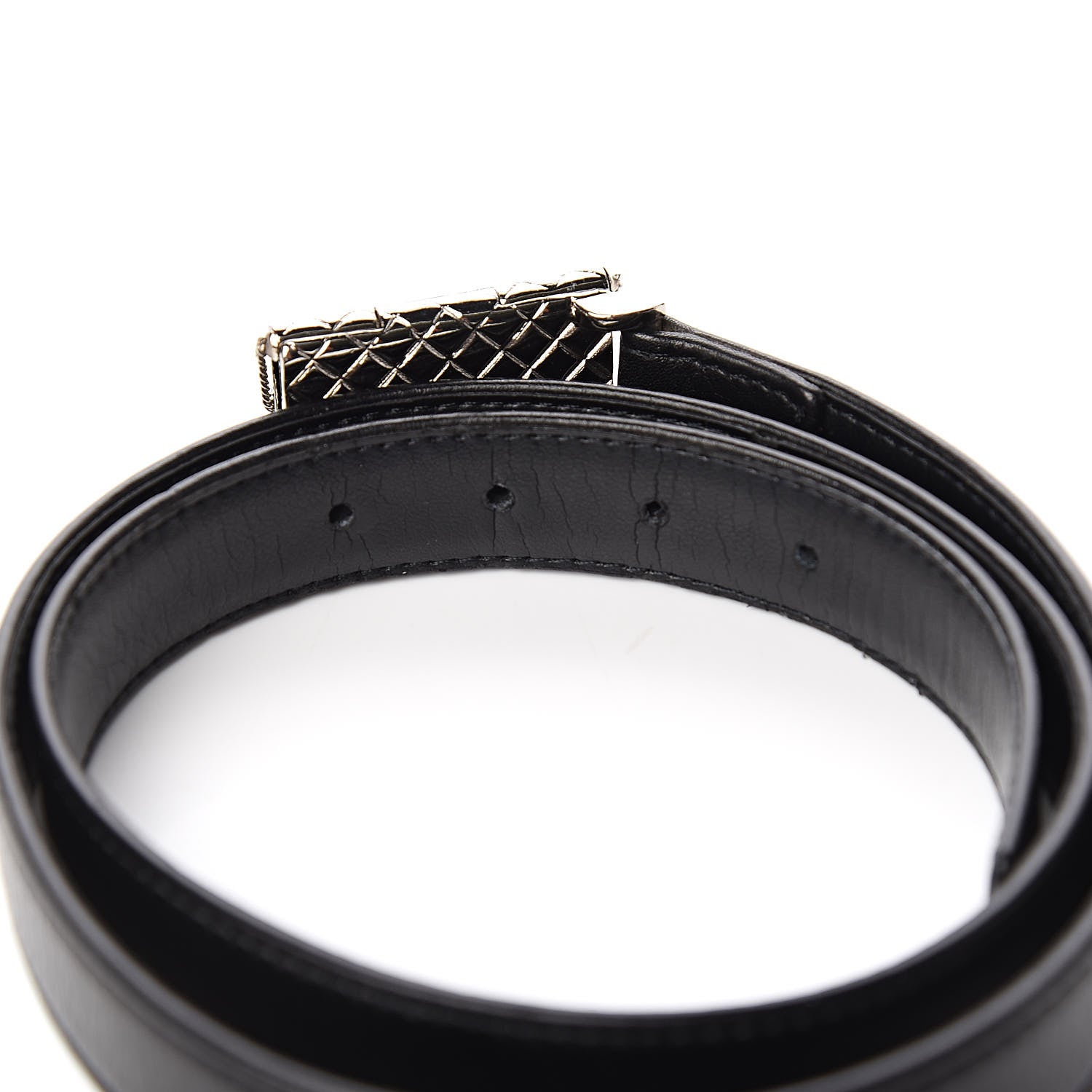 Chanel Calfskin Flap Bag Belt 75 30 Black 4 of 8