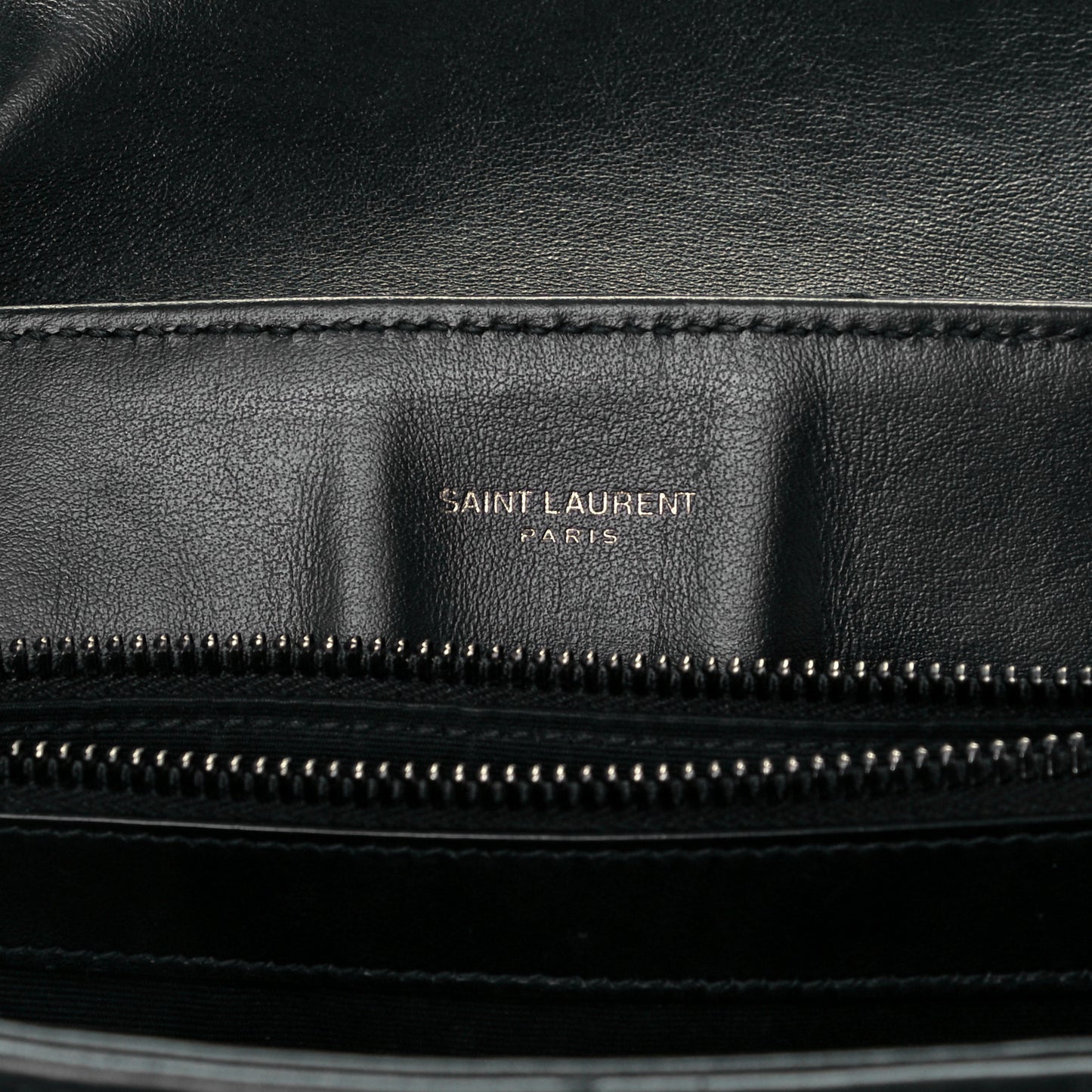 Calfskin Y Quilted Monogram Medium Loulou Chain Satchel Black