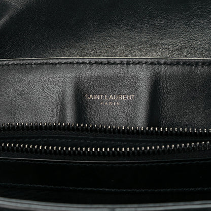 Saint Laurent Calfskin Y Quilted Monogram Medium Loulou Chain Satchel Black 8 of 11