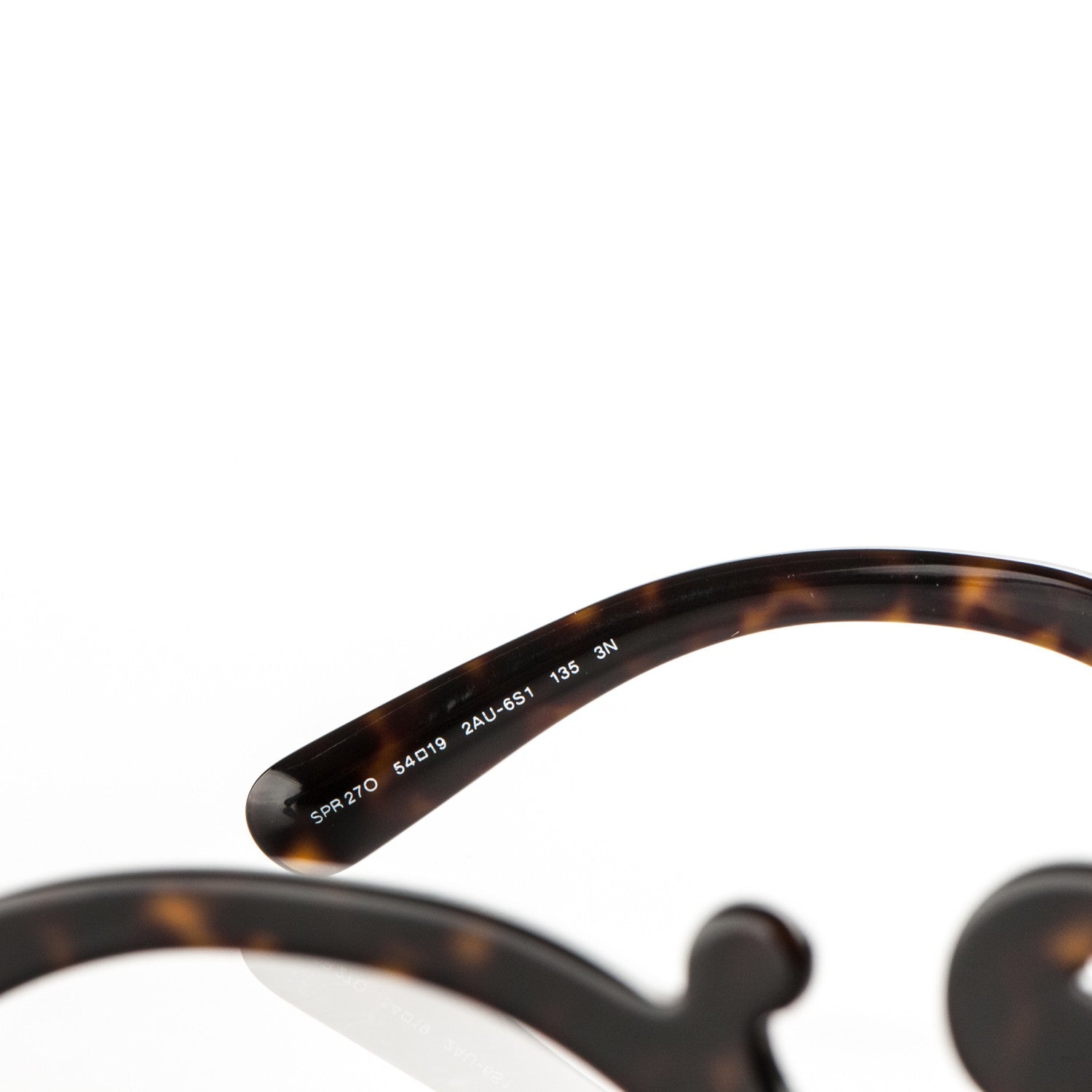 Prada Acetate Baroque Sunglasses SPR 27O Tortoise 6 of 6