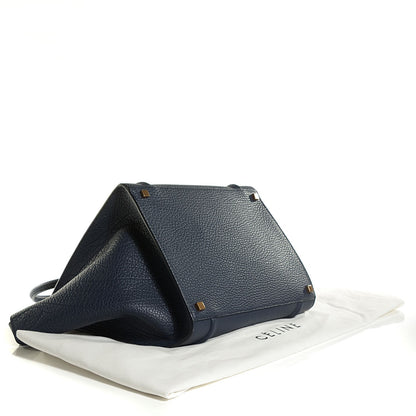 Celine Bullhide Calfskin Medium Phantom Luggage Navy Blue 4 of 9
