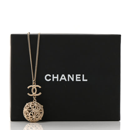 Chanel Metal CC Drop Necklace Gold 7 of 7