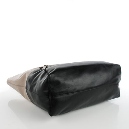 Miu Miu Vitello Soft Calf Shopping Tote Allumino Nero Black 4 of 9