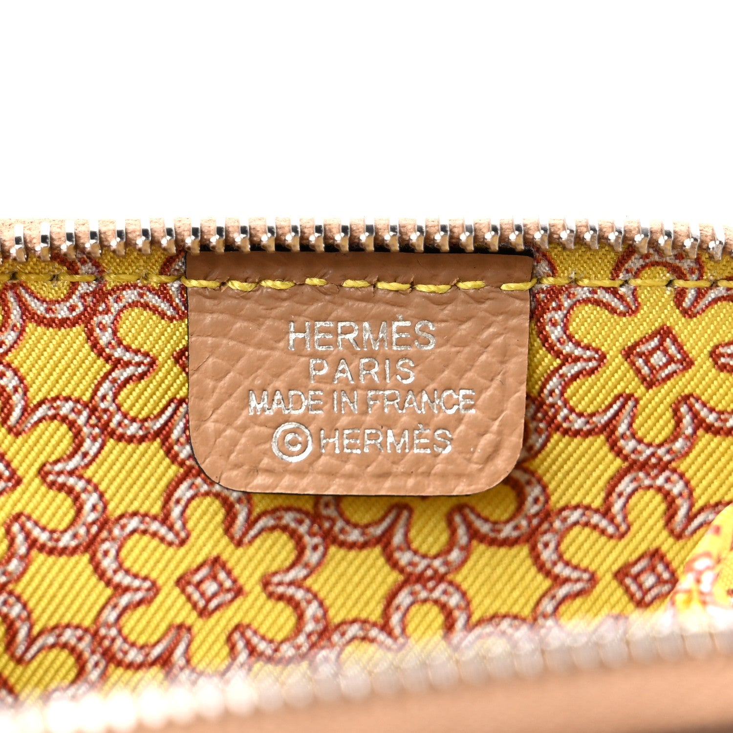 Hermes Epsom Silk'in Coin Purse Chai 6 of 7